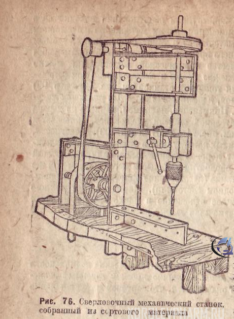Рис. 76 Сверловочный механический станок из сортового материала